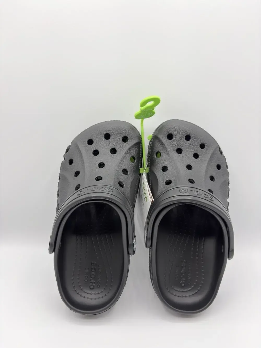 Crocs Baya Clog Sandals Shoes 207013 Black Kids Size J1 NWT